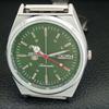 VINTAGE REFURBISHED SEIKO 5 AUTOMATIC 6309A JAPAN MENS GREEN WATCH a442890-1