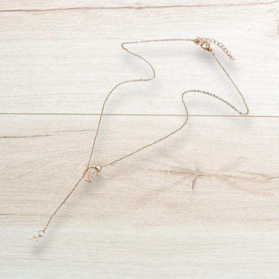 

Кулон в форме звезды в форме луны, роскошное ожерелье-цепочка на ключицу