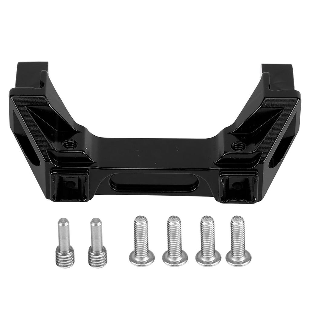 Upgrade Accessory Metal Rear Bumper Mount for Traxxas TRX 4 1 10 RC Crawler Car (Black)