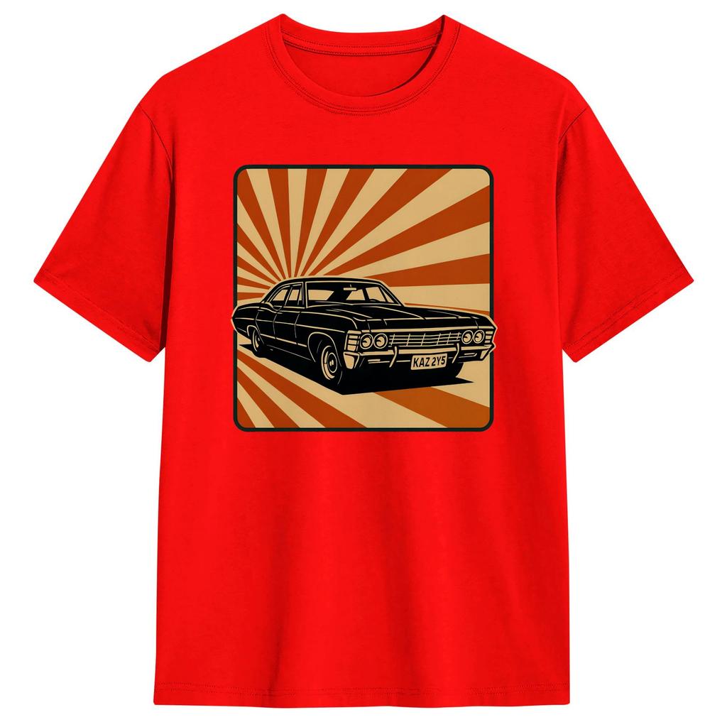 Retro Baby Supernatural TShirts Unisex  Funny 100 Cotton Tees Round Collar Short Sleeve T Shirt Printed Clothing