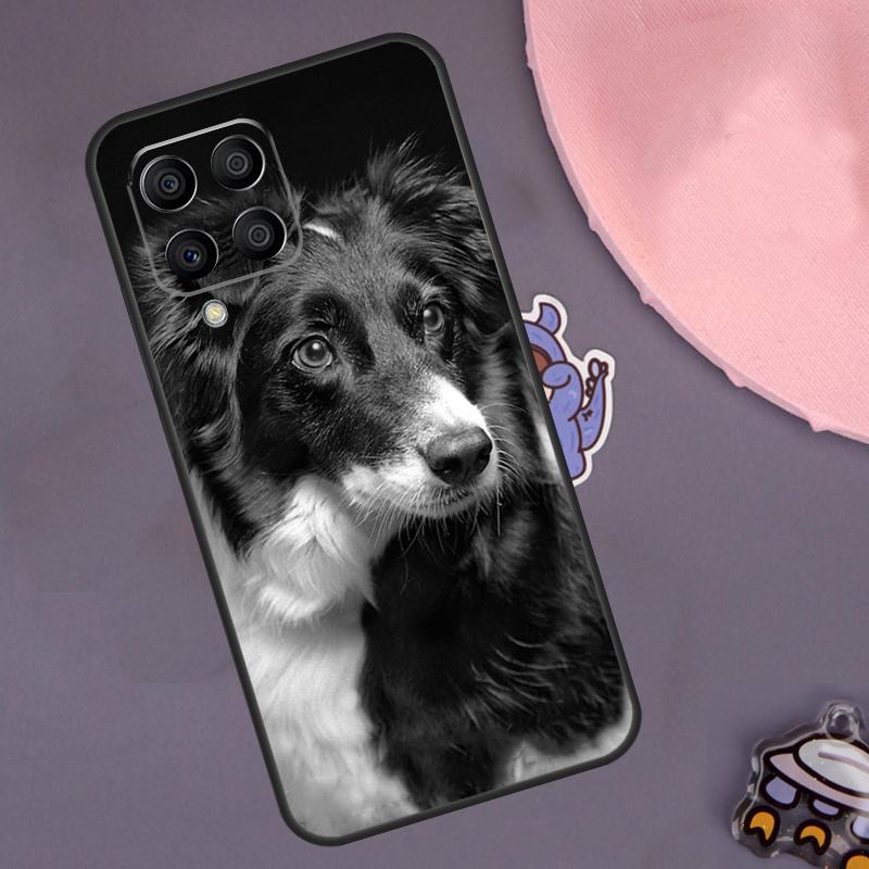 Border Collie Dog Case For Samsung Galaxy M13 M33 M53 M20 M30s M31s M12 M32 M52 M11 M21 M51 M14 M34 M54 M55
