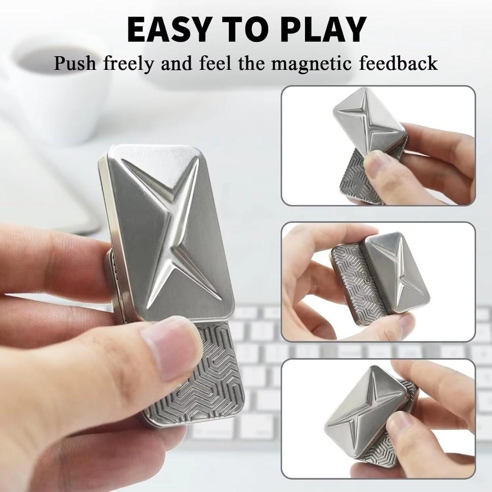 Metal Zinc Zinc Alloy Fidget Toy Magnetic Magnetic Fidget Slider Hot Fingertip Gyroscope  Kids Gifts