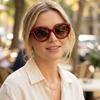 New sunglasses cat eye oval retro sunscreen sunglasses men's and women's high-end sensitive UV-proof sunglasses