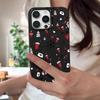 Full-Coverage Christmas Pattern iPhone Case for iPhone 17 16 15 14 Fro Max 13 Air - Festive Shockproof TPU Cover with PU Leather Texture