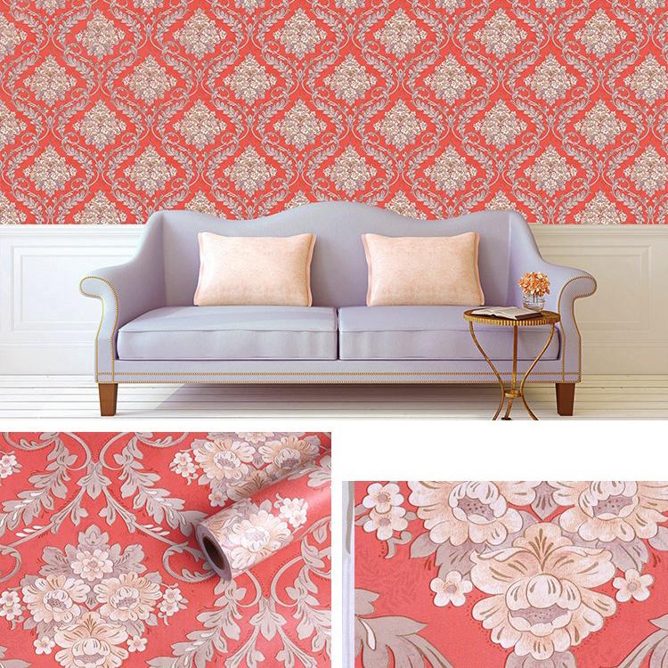 

10м/20м ПВХ утолщенный европейский винтажный цветочный принт фон самоклеящиеся обои наклейки для ремонта отель домашний декор 20M