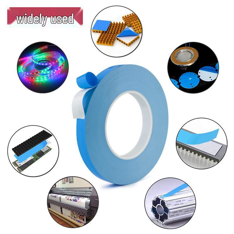 Weiteng Thermal Conductive Double-Sided Tape for LED Panel: Strong Adhesive Insulating Blue Film Fiberglass.