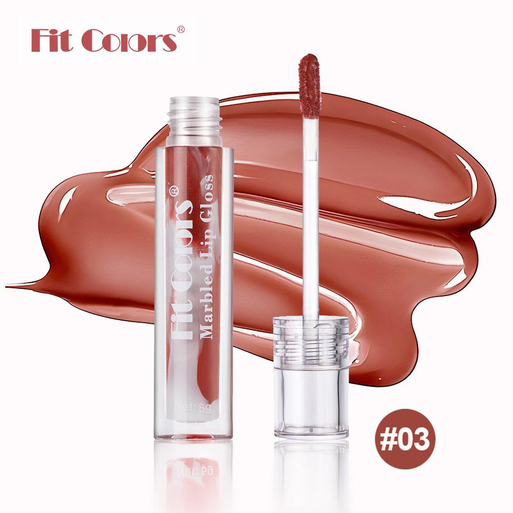 Fit Colors Marble Mirror Mirror Lip Glaze Moisturizing Essence Maintenance Bionic Film Lip Gloss