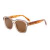 Stylish Sunglasses 8809 with Propionate Temple Inserts for Men & Women - European & American High-End Sun Protection