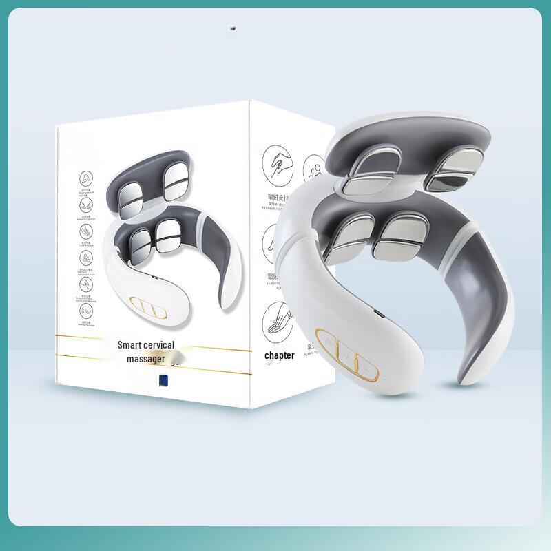 Smart Rechargeable Neck & Shoulder Massager with Heat and Pulse