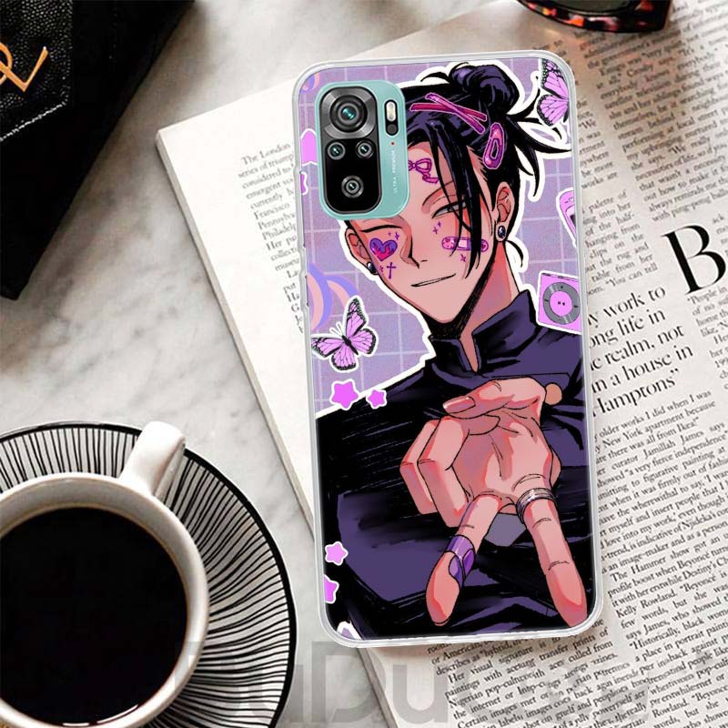 Kaisen J-Jujutsu Geto Suguru Cover For Xiaomi Redmi Note 14 13 12S 12 11 Pro Plus Phone Case 11S 10S 10 11E 11T + 9S 9 Print Coq