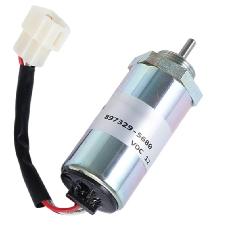 Electrical 897329-5680 Shut Down Solenoid for 3LD1 3LD2 4LE1 Engine 12V Fuel Shut Offs Solenoid Valves