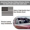 Zhizhong Rear Middle Window Decal Compatible With RAM 1500 2500 3500 2009- 2024, American Flag Back Sliding Window Sticker