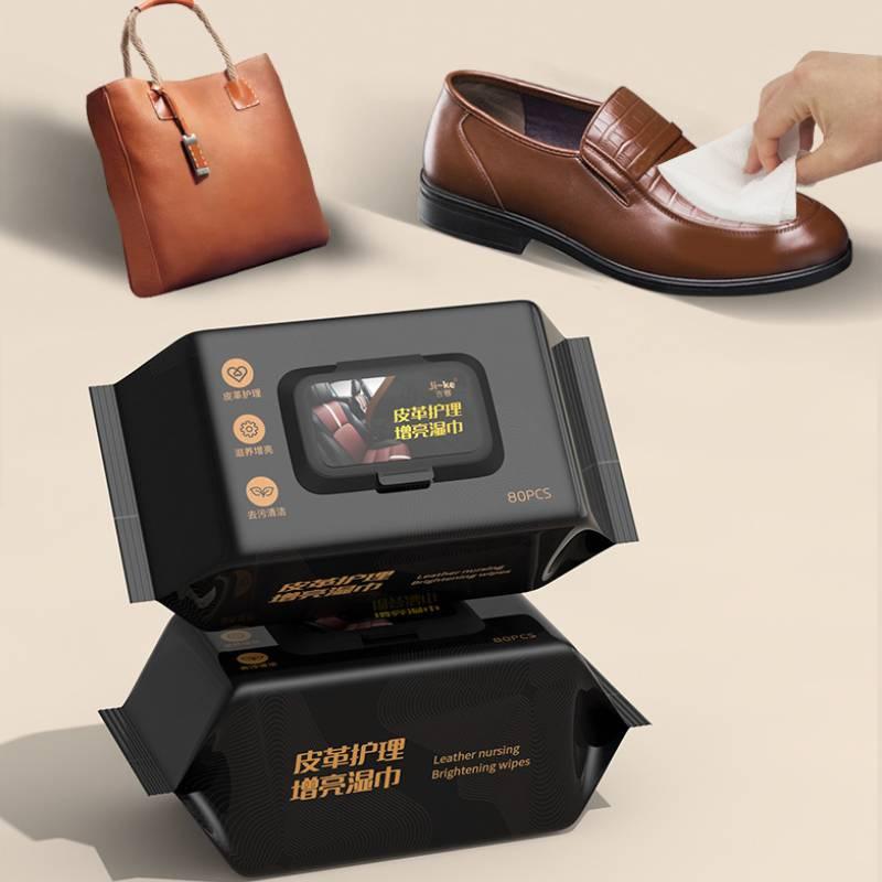 High-performance Car Interior Coating Cleaning Wet Wipes For Leather Care 80 Count