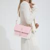 Chic Color Block Vintage Small Square Handbag For Women With Single Shoulder Strap