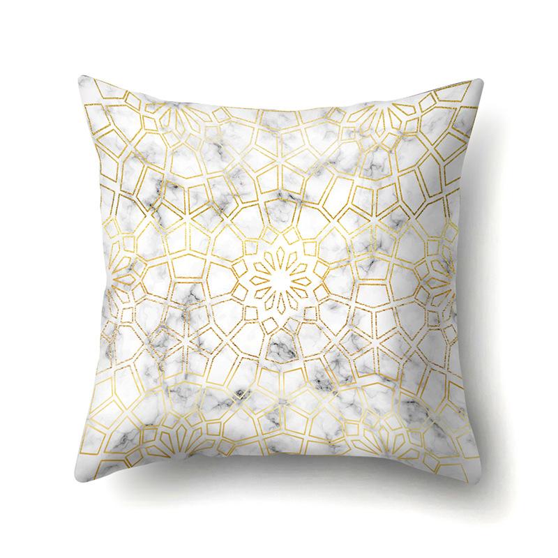 Ins Creative NATO Style Geometric Polyester Pillow Case Car Decoration Home Printed Waist Cushion Pillow Case Pillow Case