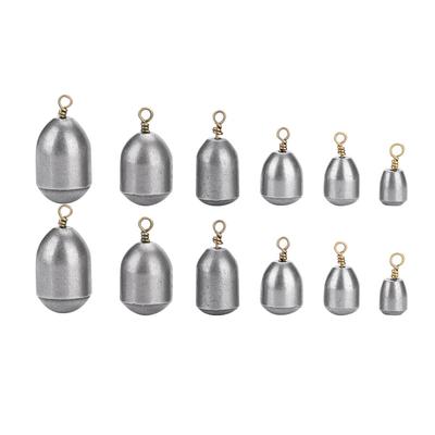 12pcs Eco Friendly Fishing Sinker Iron Weight Fish Casting Tool Set with Box