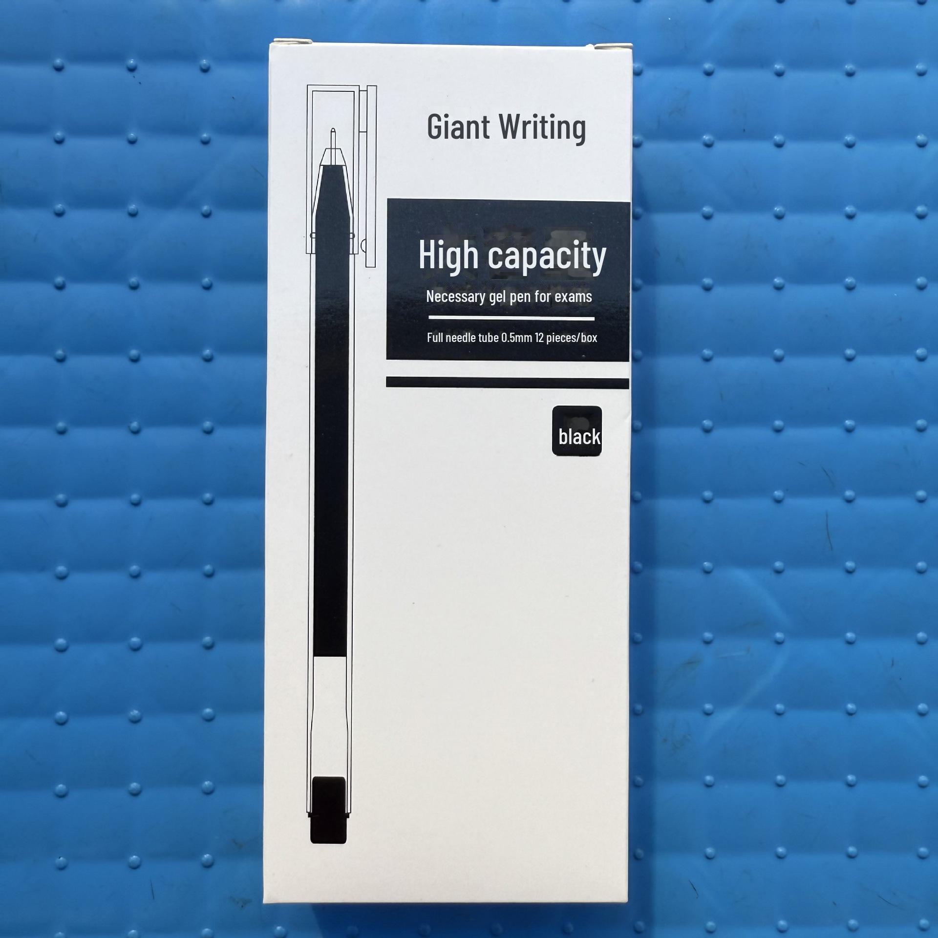 

Гигантская гелевая ручка 0,5 мм — большая емкость, быстросохнущий наконечник иглы для офиса и экзаменов Needle Type