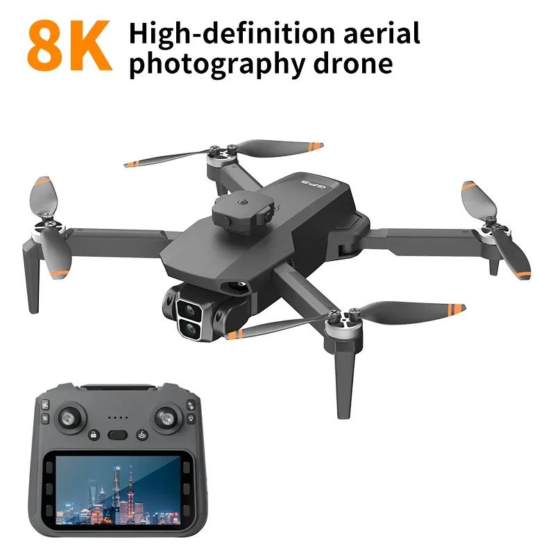 L106 8K HD Dual Camera Drone 5G FPV Brushless Motor Obstacle Avoidance Remote Control With Screen For Aerial Photography Gifts
