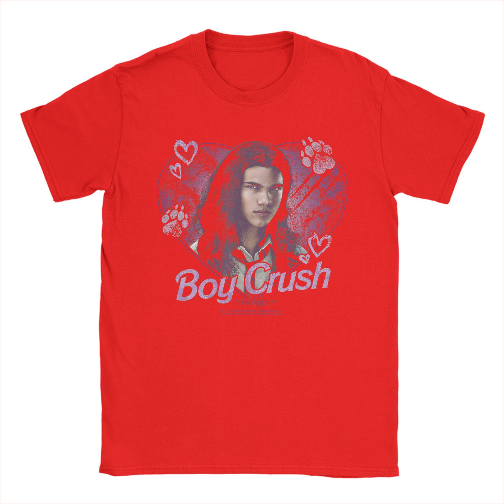 Twilight Boy Crush Jacob Heart Collage Werewolf Movie TShirt TShirts ShortSleeved Tshirt Cotton Plus Size Top Tees S