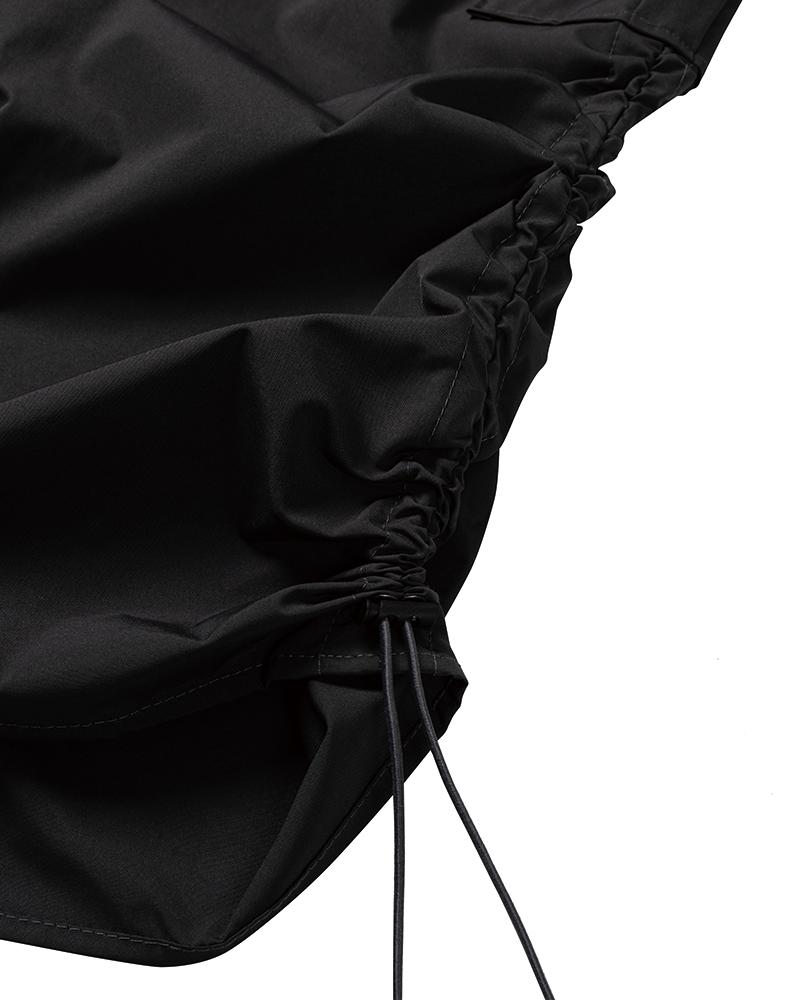 Moa Shirred Cargo Maxi Skirt (Charcoal)