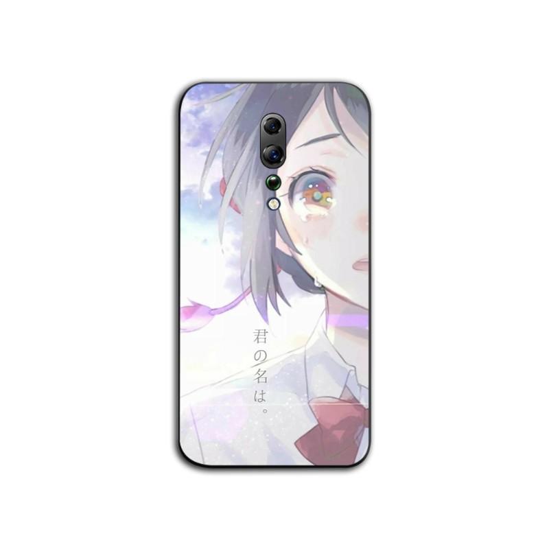 Ihr Name Japan Telefonhülle für OPPO Find X5 X3 X2 A93 Reno 8 7 Pro A74 A72 A53 Weiche schwarze Telefonabdeckung