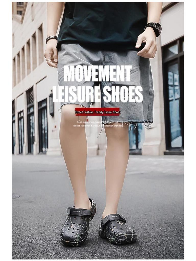 Men's EVA Non-Slip Summer Driving Shoes: 2025 Toe Cap Sandals for Outdoor Beach Wear