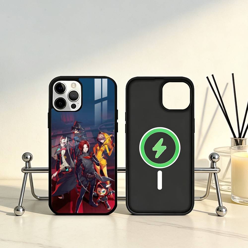 Game P-Persona 5 Phone Case For iPhone17,16,15,14,13,12,11 Plus,Pro Max Magnetic For Magsafe Wireless Charging