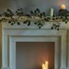 Simulated Olive Vine Garland With Lights 96 LEDs Fake Plant For Holiday Christmas Holiday Dorm Wall Decorations
