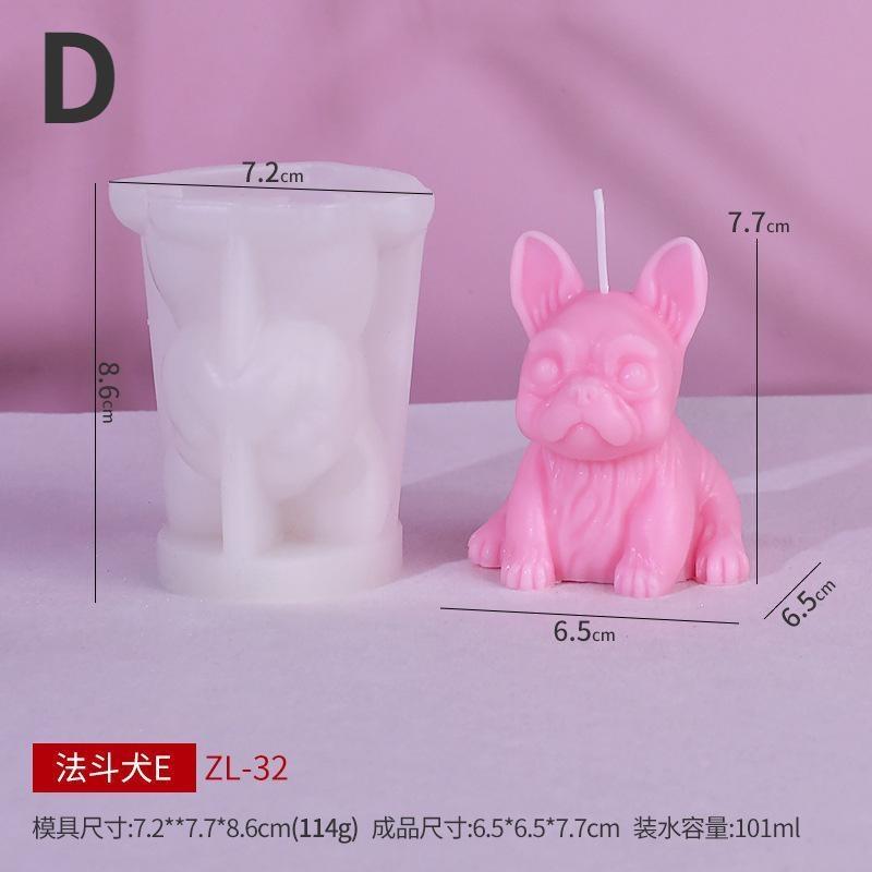 

Фадугу Ароматерапевтическая форма для свечей Сделай сам Милый питомец Животное Орнамент Расширяющийся камень Силиконовая форма D