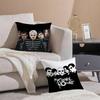 My C-Chemical Romance Pillow Case Anti-dustmite Pillowcase Invisible zipper silky short plush Sofa cushion cover
