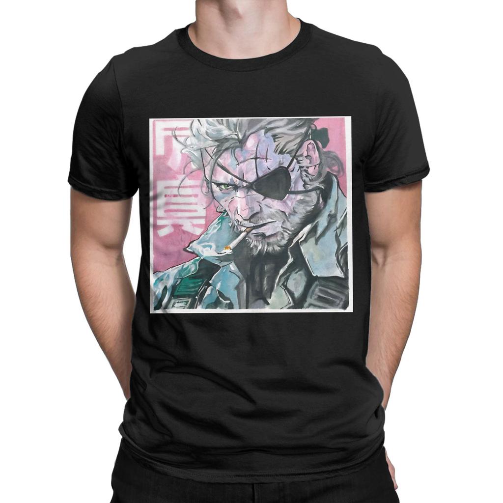 metalgear Funny Graphic 100 Cotton TShirt Metal Gear Solid Tops Tees For Unisex
