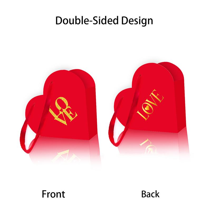 

Набор подарочных коробок в форме 3D-сердца, 12 шт. - Ручная коробка и складная корзина с пустыми пакетами для букетов, Декоративная коробка для вечеринки ко Дню святого Валентина A3