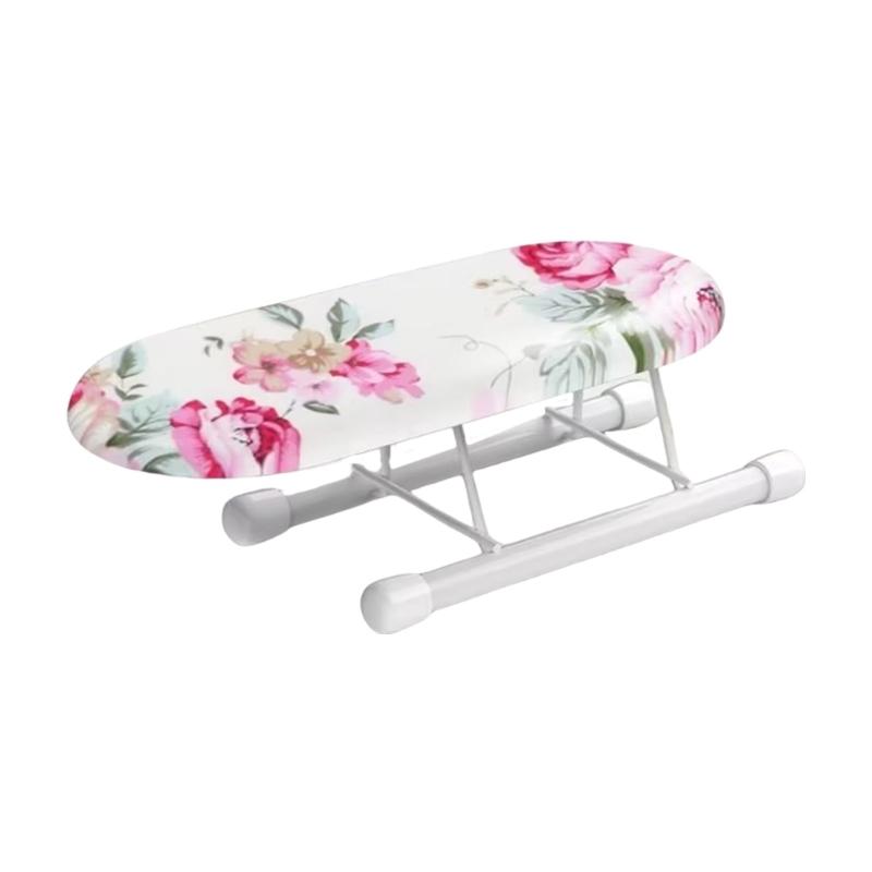 Small Table Top Ironing Board for Business Trips with Heat Resistant Cloth Cover Perfect for Students and Home Use