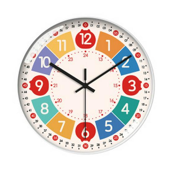 Children's Silent Cartoon Wall Clock for Early Education and Kindergarten Classrooms