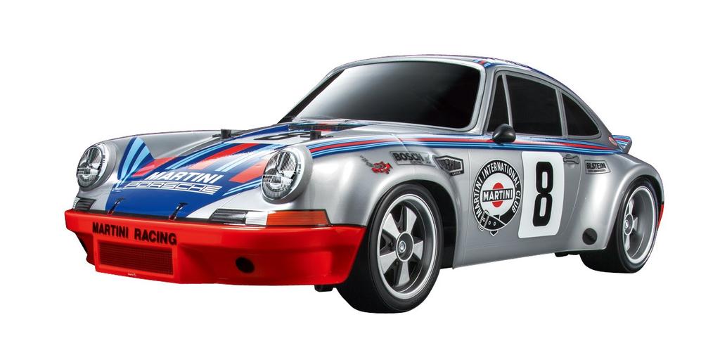 Voiture RC électrique Tamiya Porsche 911 Carrera RSR 58571 1/10 n°571 (Châssis TT-02) Sur la route