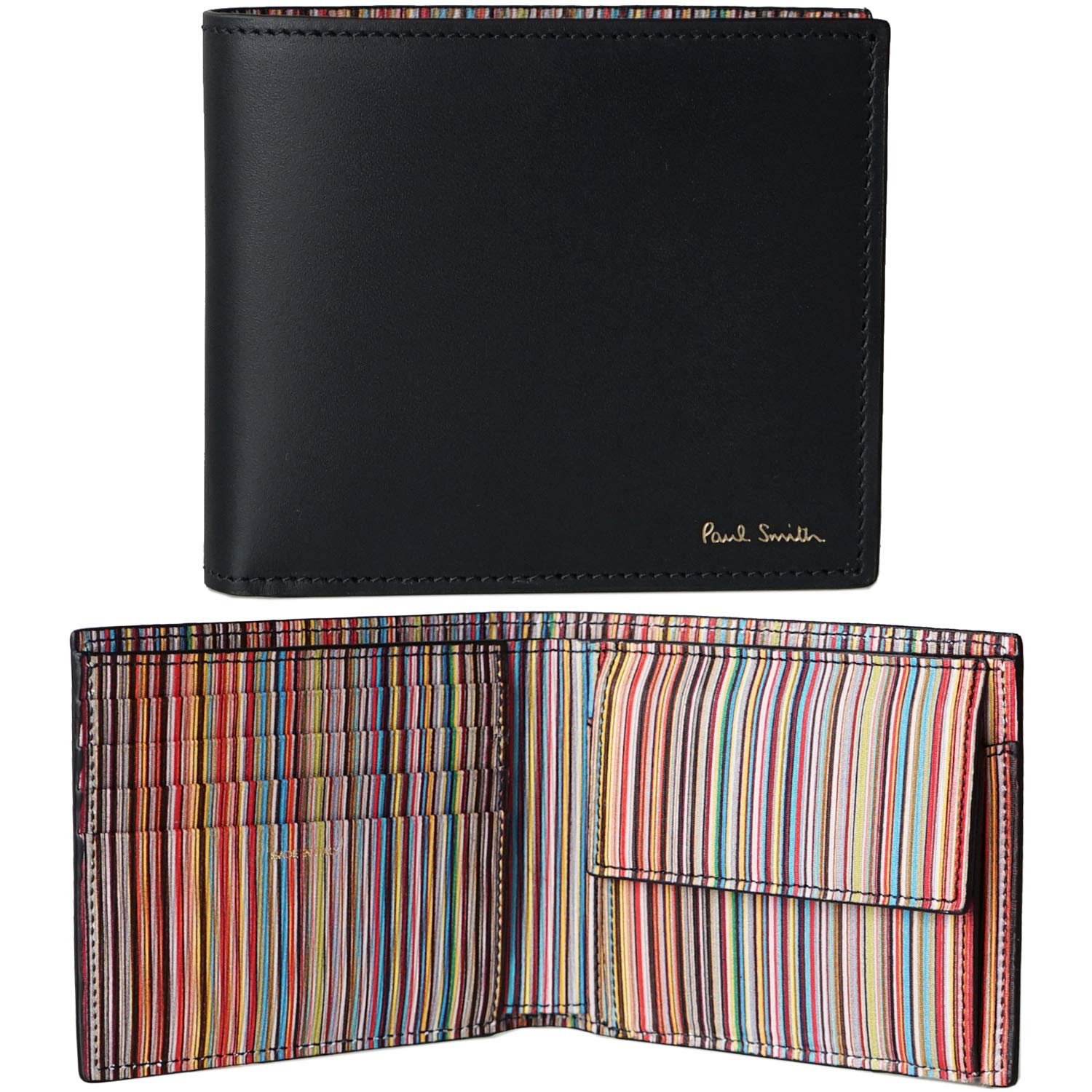 

Двосторонній гаманець з портмоне Гаманець чорний багатобарвна смужка 4833 BMULTI 79 [Paul Smith] Чоловічий Чоловічий [Елемент]