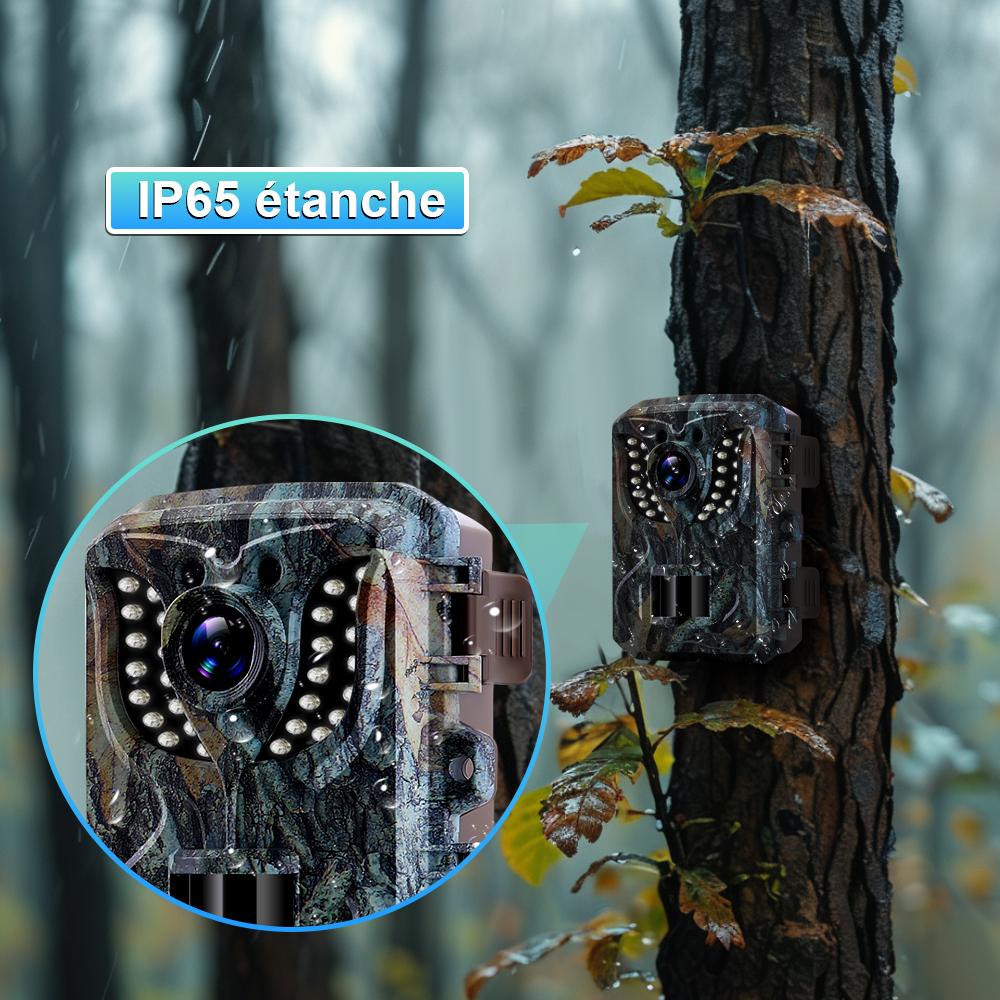 Mini Hunting Camera 4K 16MP with 2" TFT Screen IBEAFILLY , Night Vision, 940nm IR LED