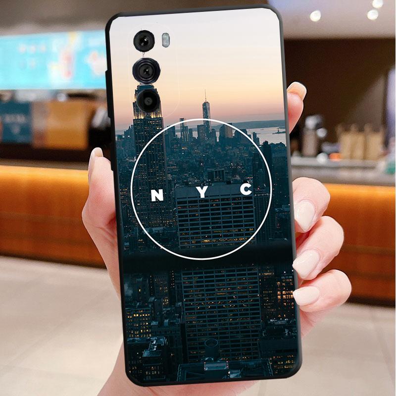 

Phone Case For Motorola Edge 50 40 Pro 60 50 40 30 Ultra Neo Fusion Moto G85 G72 G53 G54 G84 G13 G32 New York City Times Square Moto G32