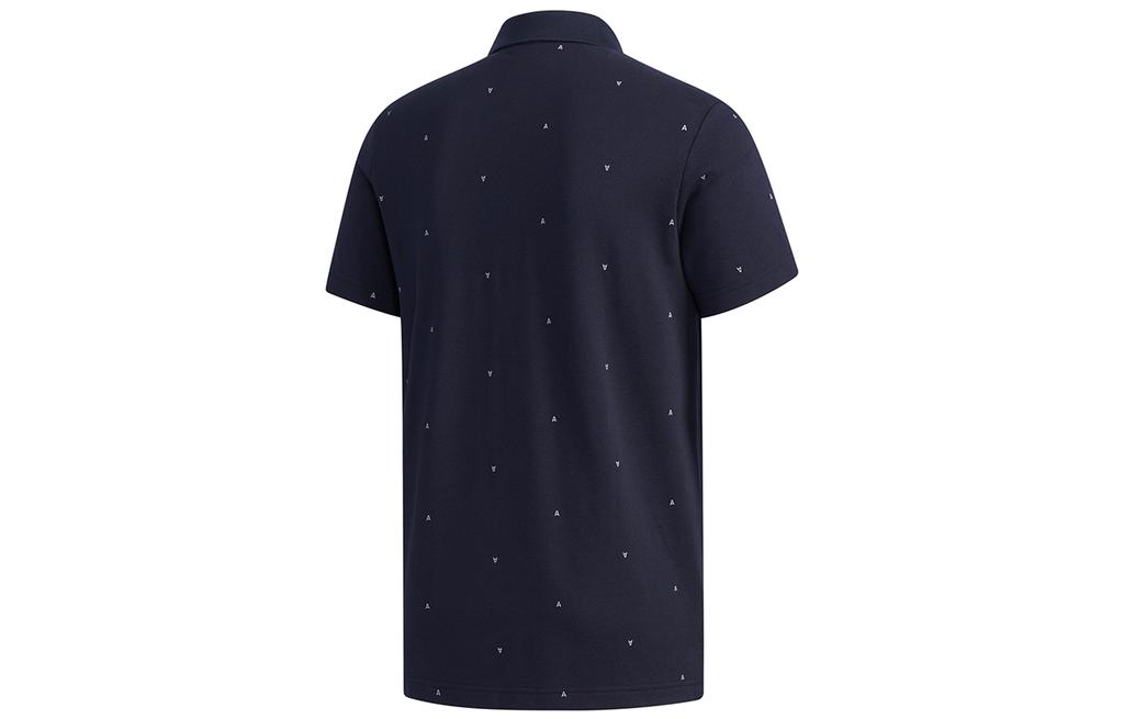 Adidas Polo Shirts Men's Navy Blue Polo Collar Moderate Straight Fit DY8707