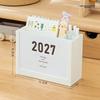 Self-discipline Plan 2027 Desk Calendar Multicolor Desktop Organization Box  School