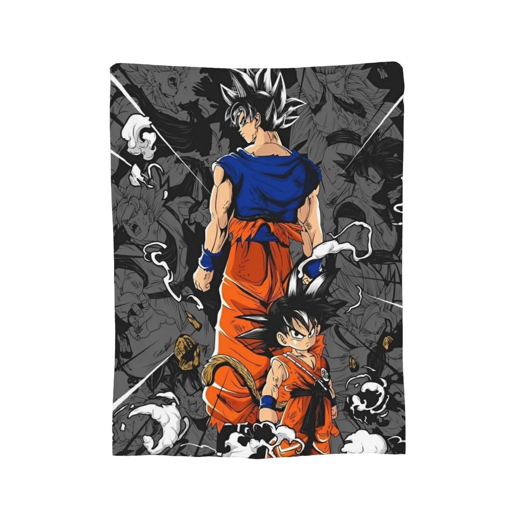 Japanese Anime DBZ Blankets Plush Throw Blanket Summer Air Conditioning Portable Soft Warm Bedsprea,
