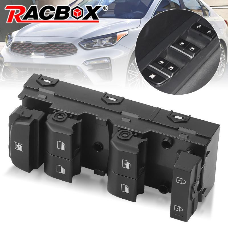93571M6100 Front Left Power Window Switch Driver Side For Kia Forte    Black One Touch Down Only Left Hand Driver