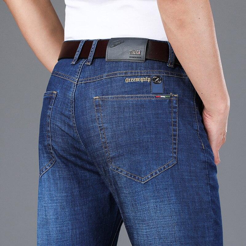 Buy 2021 New Men 'S Blue Jeans Classic Style Slim Fit Stretch Denim Pants Male Brand Clothes