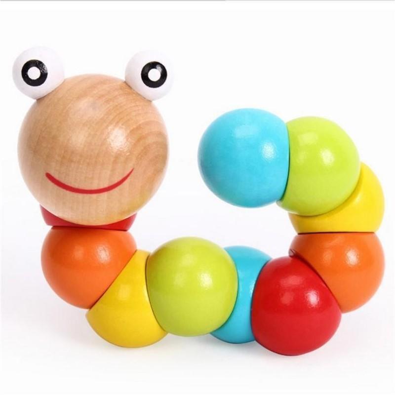 Wooden Intelligence Building Toy For Infants And Toddlers Developing Brain And Body Coordination Through Bead Stringing Play 78 Characters