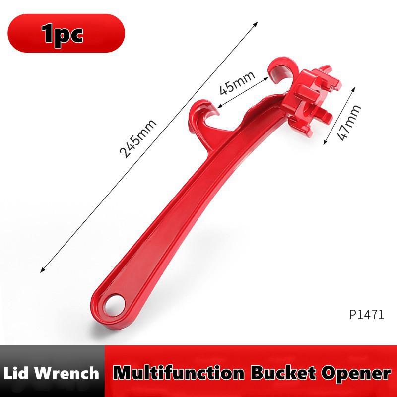 Multifunctional Paint Bucket Open Lid Wrench Bucket Opener Aluminum Alloy Labor Saving Bung Wrench Metal Barrel Lid Opener Tool