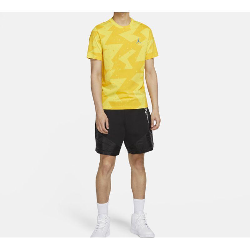 Jordan Printed Poolside Short Sleeve T-Shirt Men Tops Yellow CJ6216-728