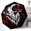 1pc Wolf Roar Fashionable Automatic Opening/Closing Folding Umbrella with 8 Bones, Windproof Portable, Daily Use068