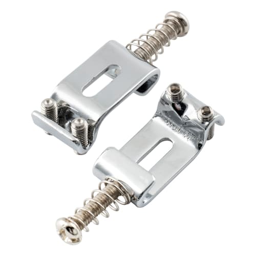 Musiclily Pro 10.8mm Vintage Strat Steel Bridge Saddles for ST Electric Guitars, Chrome (Set of 6)