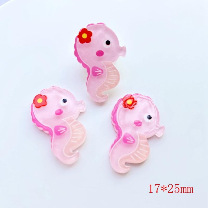 30pcs Kawaii Resin Mini Ocean Series Flat Back Cabochon Crafts Clothing DIY Scrapbooking Accessories G70