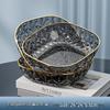 Elegant Transparent Fruit and Snack Plate for Coffee Table or Hotel Desk